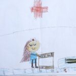 19.11.2020 Kielce. Dzieci z Przedszkola Samorządowego nr 13 w Kielcach wykonały rysunki dla personelu medycznego Wojewódzkiego Szpitala Zespolonego w Kielcach / Jarosław Kubalski / Radio Kielce