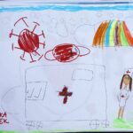 19.11.2020 Kielce. Dzieci z Przedszkola Samorządowego nr 13 w Kielcach wykonały rysunki dla personelu medycznego Wojewódzkiego Szpitala Zespolonego w Kielcach / Jarosław Kubalski / Radio Kielce