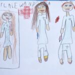 19.11.2020 Kielce. Dzieci z Przedszkola Samorządowego nr 13 w Kielcach wykonały rysunki dla personelu medycznego Wojewódzkiego Szpitala Zespolonego w Kielcach / Jarosław Kubalski / Radio Kielce