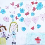 19.11.2020 Kielce. Dzieci z Przedszkola Samorządowego nr 13 w Kielcach wykonały rysunki dla personelu medycznego Wojewódzkiego Szpitala Zespolonego w Kielcach / Jarosław Kubalski / Radio Kielce