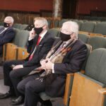 25.11.2020 Kielce. WDK. Test nowego nagłośnienia. Od lewej: marszałek Andrzej Bętkowski, wojewoda Zbigniew Koniusz i poseł Krzysztof Lipiec / Jarosław Kubalski / Radio Kielce