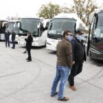 09.11.2020 Kielce. Protest przewoźników autobusowych / Jarosław Kubalski / Radio Kielce