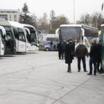 09.11.2020 Kielce. Protest przewoźników autobusowych / Jarosław Kubalski / Radio Kielce