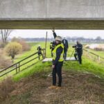 Nowy Korczyn. Próby obciążeniowe na moście na Wiśle / Urząd Marszałkowski Województwa Małopolskiego