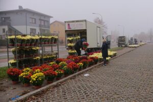 01.11.2020. Ostrowiec Św. Parking cmentarza komunalnego od strony ul. Długiej / Emilia Sitarska / Radio Kielce