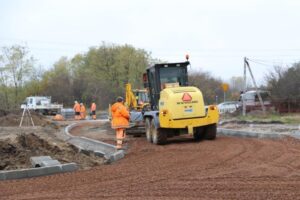 10.11.2020. Ostrowiec Świętokrzyski. Prace przy ulicy Dunalka / UM Ostrowiec Świętokrzyski