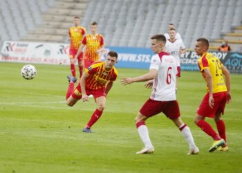 18.07.2020. Kielce. 37. kolejka PKO Ekstraklasy: Korona Kielce - ŁKS Łódź / Wiktor Taszłow / Radio Kielce