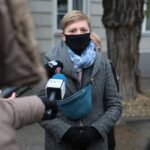 28.11.2020. Kielce. Konferencja radnych PO. Na zdjęciu Agata Wojda / Wiktor Taszłow / Radio Kielce