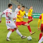 28.11.2020. Kielce. 28.11.2020. Kielce. 14. kolejka Fortuna 1 ligi. Korona Kielce - Resovia Rzeszów / Wiktor Taszłow / Radio Kielce