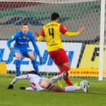 28.11.2020. Kielce. 28.11.2020. Kielce. 14. kolejka Fortuna 1 ligi. Korona Kielce - Resovia Rzeszów / Wiktor Taszłow / Radio Kielce