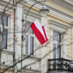 11.11.2020. Kielce. Święto Niepodległości. Flaga / Wiktor Taszłow / Radio Kielce