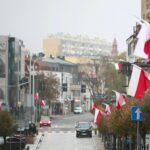 11.11.2020. Kielce. Święto Niepodległości. Flaga / Wiktor Taszłow / Radio Kielce