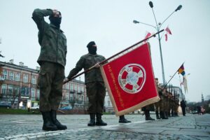 11.11.2020. Kielce. Uroczystości patriotyczne Stowarzyszenia Rekonstrukcji Historycznych „Jodła” / Wiktor Taszłow / Radio Kielce