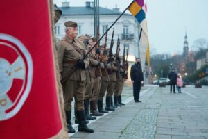 11.11.2020. Kielce. Uroczystości patriotyczne Stowarzyszenia Rekonstrukcji Historycznych „Jodła” / Wiktor Taszłow / Radio Kielce