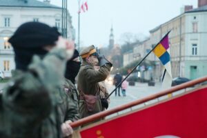 11.11.2020. Kielce. Uroczystości patriotyczne Stowarzyszenia Rekonstrukcji Historycznych „Jodła” / Wiktor Taszłow / Radio Kielce