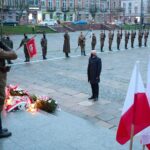 11.11.2020. Kielce. Uroczystości patriotyczne Stowarzyszenia Rekonstrukcji Historycznych „Jodła”. Na zdjęciu: Rafał Nowak - wicewojewoda świętokrzyski / Wiktor Taszłow / Radio Kielce