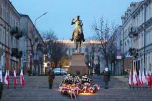 11.11.2020. Kielce. Uroczystości patriotyczne Stowarzyszenia Rekonstrukcji Historycznych „Jodła” / Wiktor Taszłow / Radio Kielce