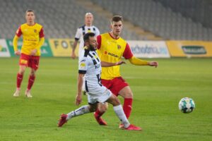 14.11.2020. Kielce. 12. kolejka Fortuna 1 Ligi Korona Kielce - Sandecja Nowy Sącz / Wiktor Taszłow / Radio Kielce