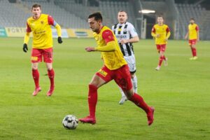 14.11.2020. Kielce. 12. kolejka Fortuna 1 Ligi Korona Kielce - Sandecja Nowy Sącz / Wiktor Taszłow / Radio Kielce