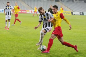 14.11.2020. Kielce. 12. kolejka Fortuna 1 Ligi Korona Kielce - Sandecja Nowy Sącz / Wiktor Taszłow / Radio Kielce