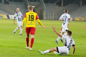 14.11.2020. Kielce. 12. kolejka Fortuna 1 Ligi Korona Kielce - Sandecja Nowy Sącz / Wiktor Taszłow / Radio Kielce