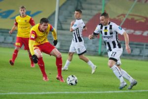 14.11.2020. Kielce. 12. kolejka Fortuna 1 Ligi Korona Kielce - Sandecja Nowy Sącz / Wiktor Taszłow / Radio Kielce