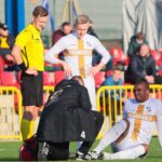 15.11.2020. Łagów. 20. kolejka piłkarskiej III ligi. ŁKS Probudex - KSZO 1929 Ostrowiec / Wiktor Taszłow / Radio Kielce