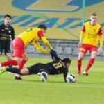 18.11.2020 Kielce. Fortuna 1 Liga. Korona Kielce - Stomil Olsztyn / Wiktor Taszłow / Radio Kielce