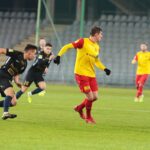 18.11.2020 Kielce. Fortuna 1 Liga. Korona Kielce - Stomil Olsztyn / Wiktor Taszłow / Radio Kielce