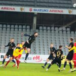 18.11.2020 Kielce. Fortuna 1 Liga. Korona Kielce - Stomil Olsztyn / Wiktor Taszłow / Radio Kielce