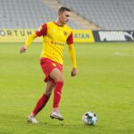 18.11.2020 Kielce. Fortuna 1 Liga. Korona Kielce - Stomil Olsztyn / Wiktor Taszłow / Radio Kielce