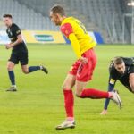 18.11.2020 Kielce. Fortuna 1 Liga. Korona Kielce - Stomil Olsztyn / Wiktor Taszłow / Radio Kielce