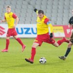 18.11.2020 Kielce. Fortuna 1 Liga. Korona Kielce - Stomil Olsztyn / Wiktor Taszłow / Radio Kielce