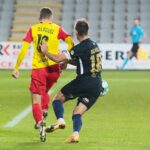18.11.2020 Kielce. Fortuna 1 Liga. Korona Kielce - Stomil Olsztyn / Wiktor Taszłow / Radio Kielce