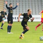 18.11.2020 Kielce. Fortuna 1 Liga. Korona Kielce - Stomil Olsztyn / Wiktor Taszłow / Radio Kielce