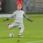 18.11.2020 Kielce. Fortuna 1 Liga. Korona Kielce - Stomil Olsztyn / Wiktor Taszłow / Radio Kielce