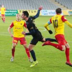 18.11.2020 Kielce. Fortuna 1 Liga. Korona Kielce - Stomil Olsztyn / Wiktor Taszłow / Radio Kielce