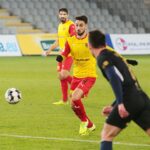 18.11.2020 Kielce. Fortuna 1 Liga. Korona Kielce - Stomil Olsztyn / Wiktor Taszłow / Radio Kielce