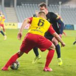 18.11.2020 Kielce. Fortuna 1 Liga. Korona Kielce - Stomil Olsztyn / Wiktor Taszłow / Radio Kielce