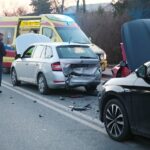 24.11.2020. Cedzyna. Wypadek trzech aut / Wiktor Taszłow / Radio Kielce