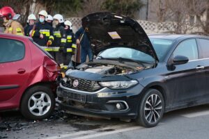 24.11.2020. Cedzyna. Wypadek trzech aut / Wiktor Taszłow / Radio Kielce