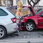 24.11.2020. Cedzyna. Wypadek trzech aut / Wiktor Taszłow / Radio Kielce