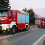 24.11.2020. Cedzyna. Wypadek trzech aut / Wiktor Taszłow / Radio Kielce