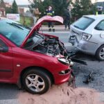 24.11.2020. Cedzyna. Wypadek trzech aut / Wiktor Taszłow / Radio Kielce