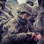 11.12.2020 Świętoszów. „Pętla taktyczna” świętokrzyskich Terytorialsów / starszy szeregowy Daniel Woś / ŚBOT