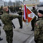 12.12.2020 Świętoszów. Przysięga świętokrzyskich Terytorialsów / starszy szeregowy Daniel Woś / ŚWOT