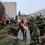 12.12.2020 Świętoszów. Przysięga świętokrzyskich Terytorialsów / starszy szeregowy Daniel Woś / ŚWOT