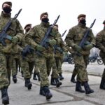 12.12.2020 Świętoszów. Przysięga świętokrzyskich Terytorialsów / starszy szeregowy Daniel Woś / ŚWOT