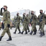 12.12.2020 Świętoszów. Przysięga świętokrzyskich Terytorialsów / starszy szeregowy Daniel Woś / ŚWOT