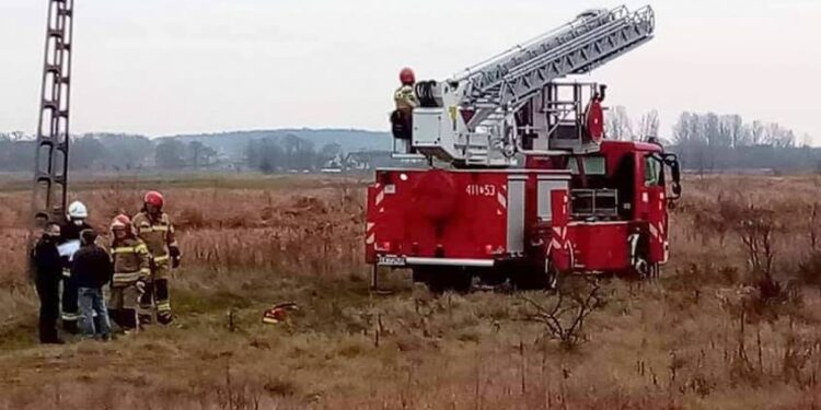 16.12.2020. Borszowice. Akcja strażaków / OSP Motkowice